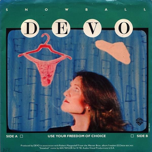 Album cover art for "Snowball" by Devo