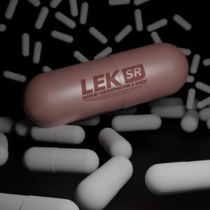 Album cover art for "Lek" by Dawid Obserwator & KaeN
