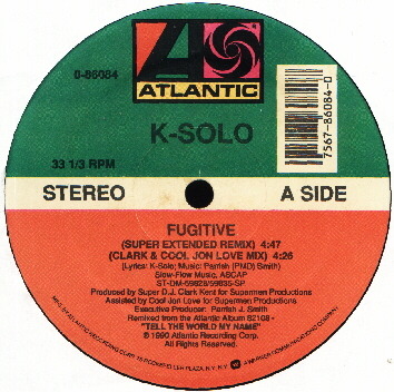Album cover art for "Fugitive" by K-Solo
