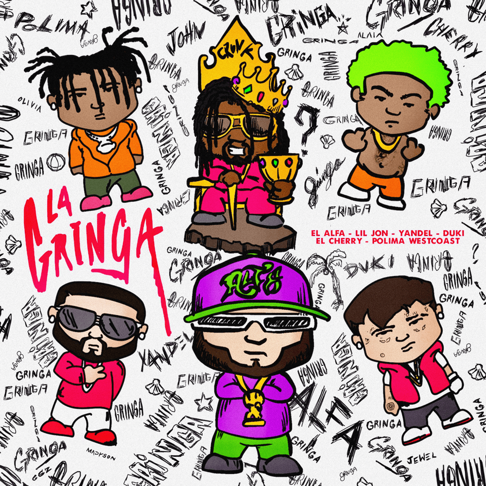Album cover art for "La Gringa" by El Alfa & Lil Jon & El Cherry Scom & Polimá Westcoast