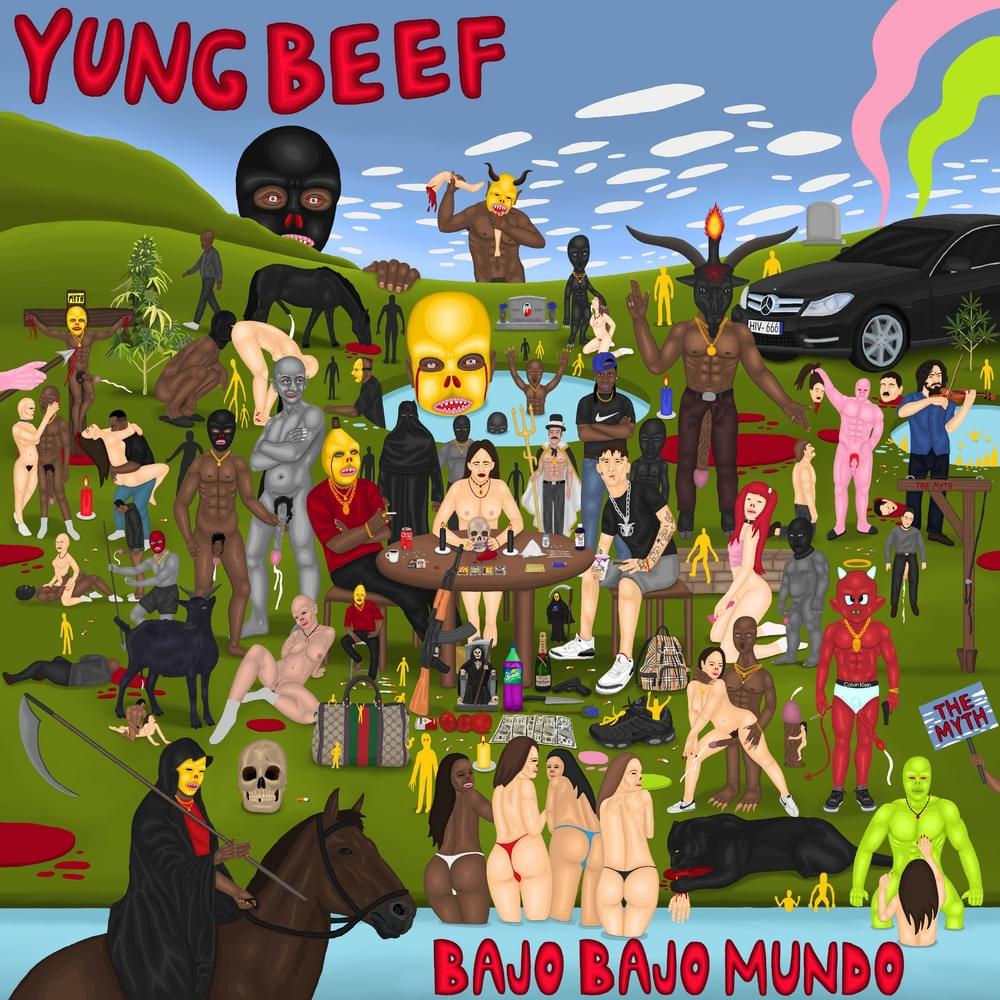 Album cover art for "Glopeta Full" by Yung Beef