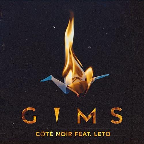 Album cover art for "CÔTÉ NOIR" by GIMS & Leto