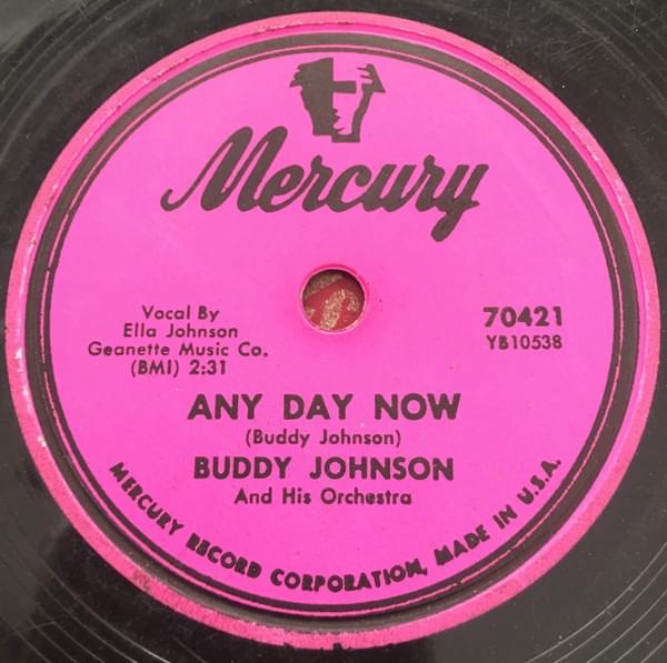 Any Day Now by Buddy Johnson