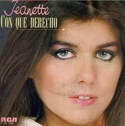 Album cover art for "Con Qué Derecho" by Jeanette