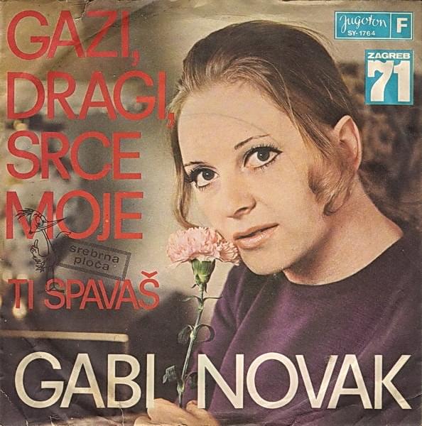 Album cover art for "Gazi, dragi, srce moje" by Gabi Novak