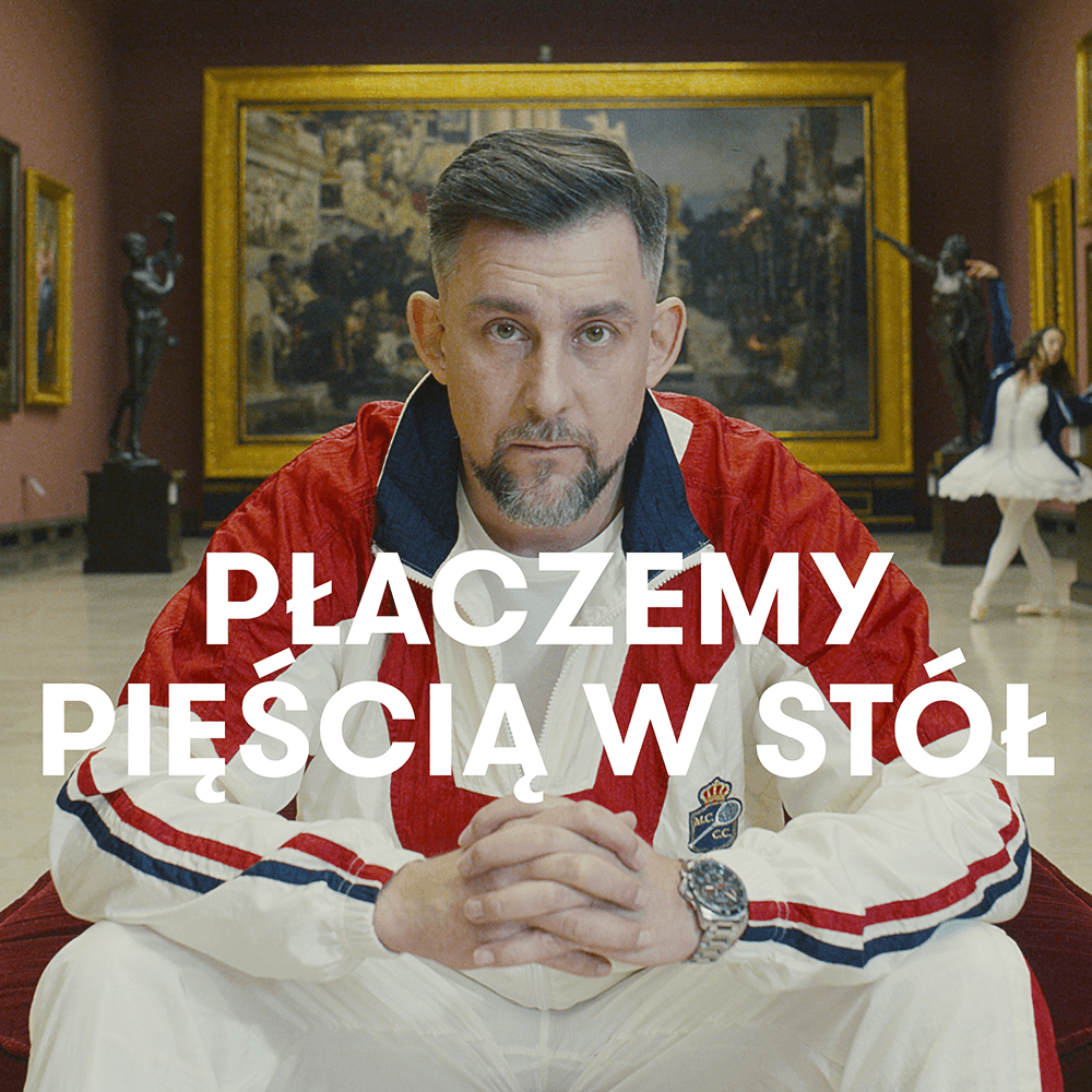 Album cover art for "Płaczemy pięścią w stół" by Sokół