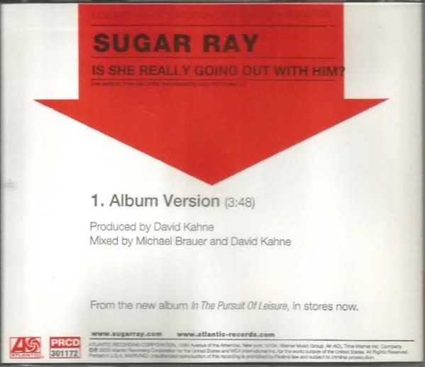 Album cover art for "Is She Really Going Out with Him?" by Sugar Ray