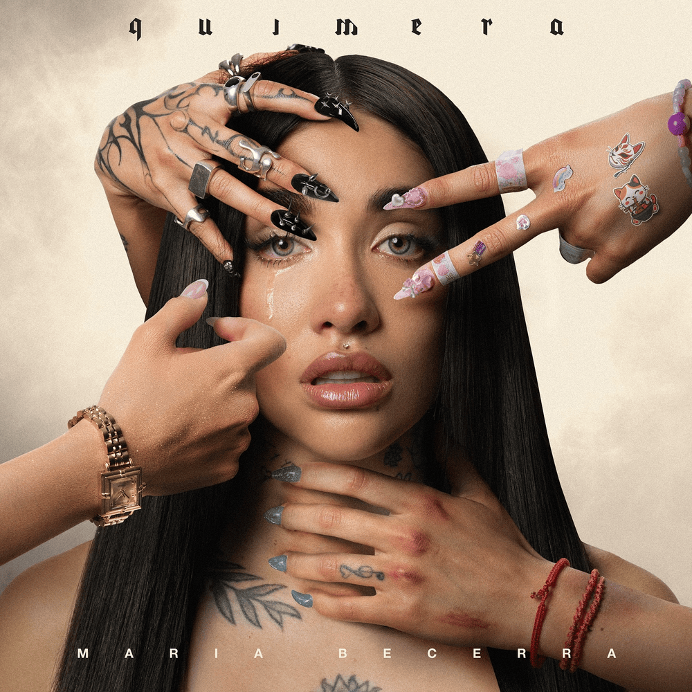 Album cover art for "SLOW IT DOWN" by Maria Becerra