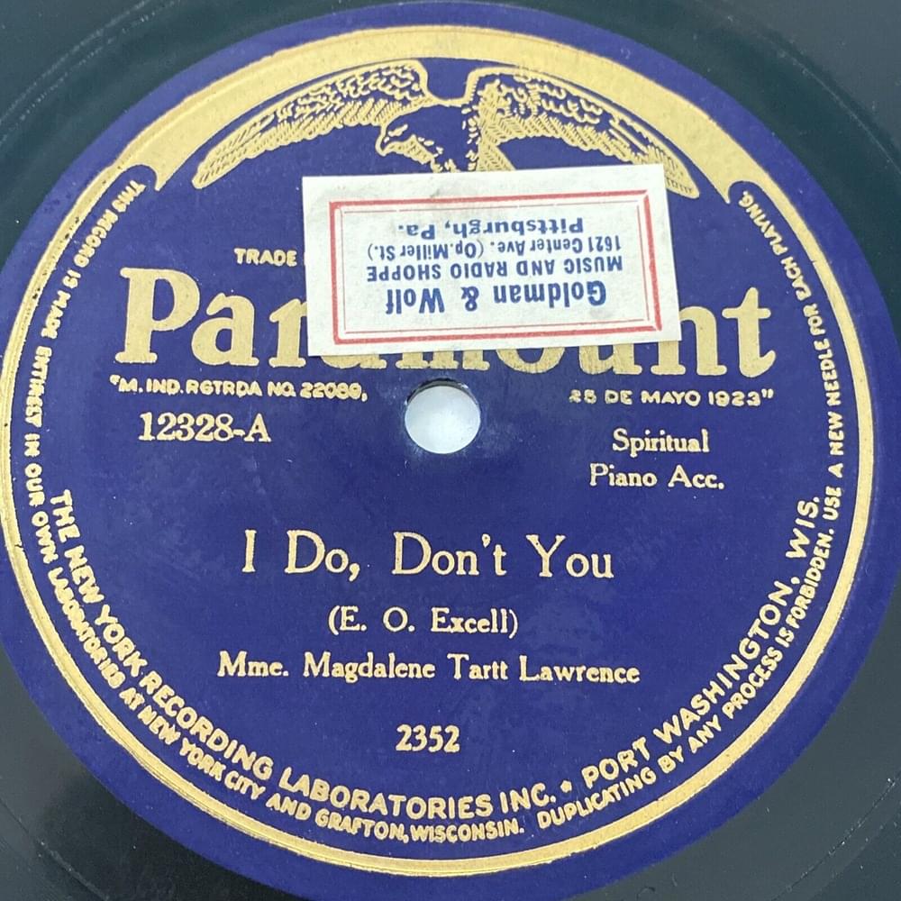 I Do, Don’t You by Madame Magdalene Tartt Lawrence