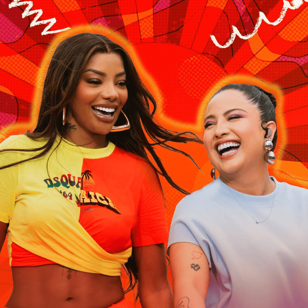 Album cover art for "Falta de Mim (Ao Vivo)" by LUDMILLA