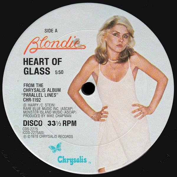 Album cover art for "Heart of Glass (Disco Version)" by Blondie