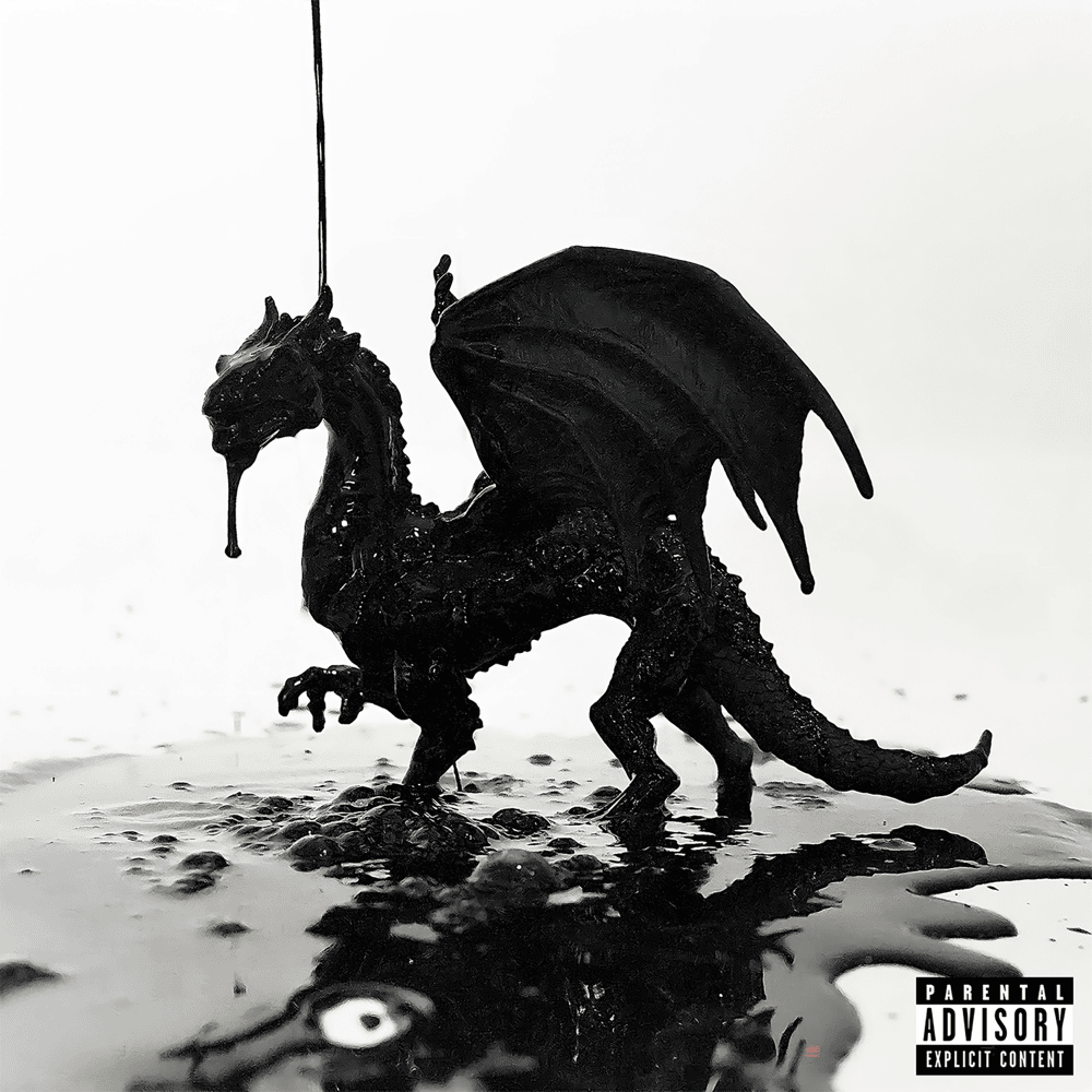 Album cover art for "RED EYES BLACK DRAGON" by Jasiah & 1nonly