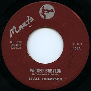 Album cover art for "Wicked Babylon" by Linval Thompson