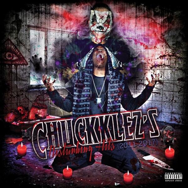 Album cover art for "Evil Visions" by Chuckklez & Dosia Demon