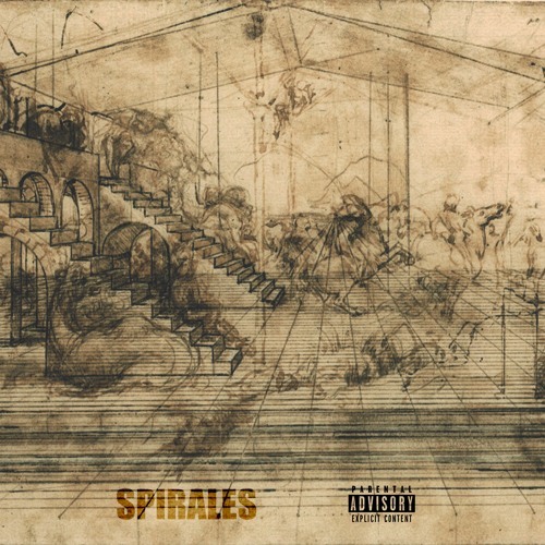 Album cover art for "Spirales" by LUTĒCE