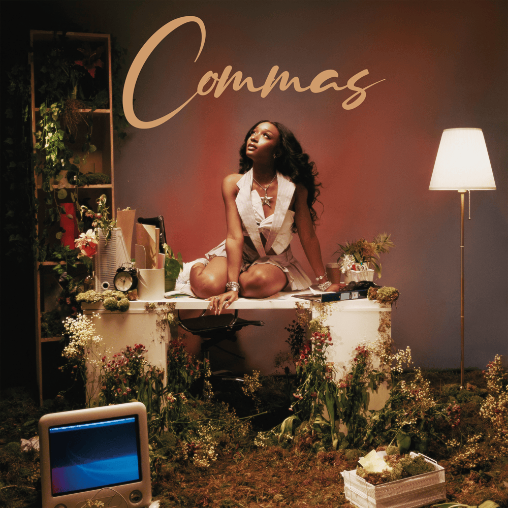 Album cover art for "Commas" by Ayra Starr