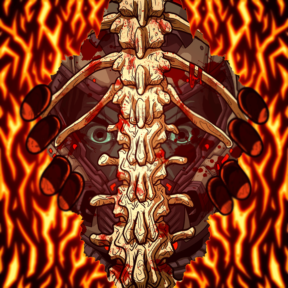 Album cover art for "Raze Hell" by Rockit Music & Cam Steady & Neebs Gaming