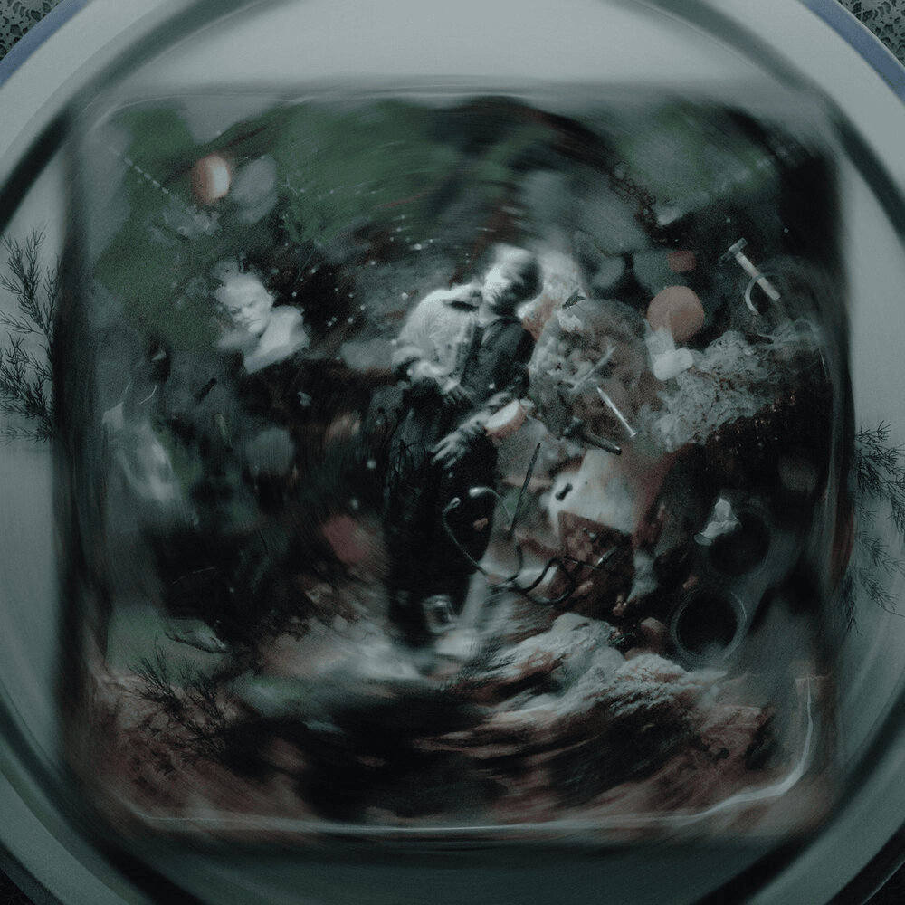 Album cover art for "СКАЗКА НЕОБРАТИМОЙ СМЕРТИ (A TALE OF IRREVERSIBLE DEATH)" by Слава КПСС (Slava KPSS)