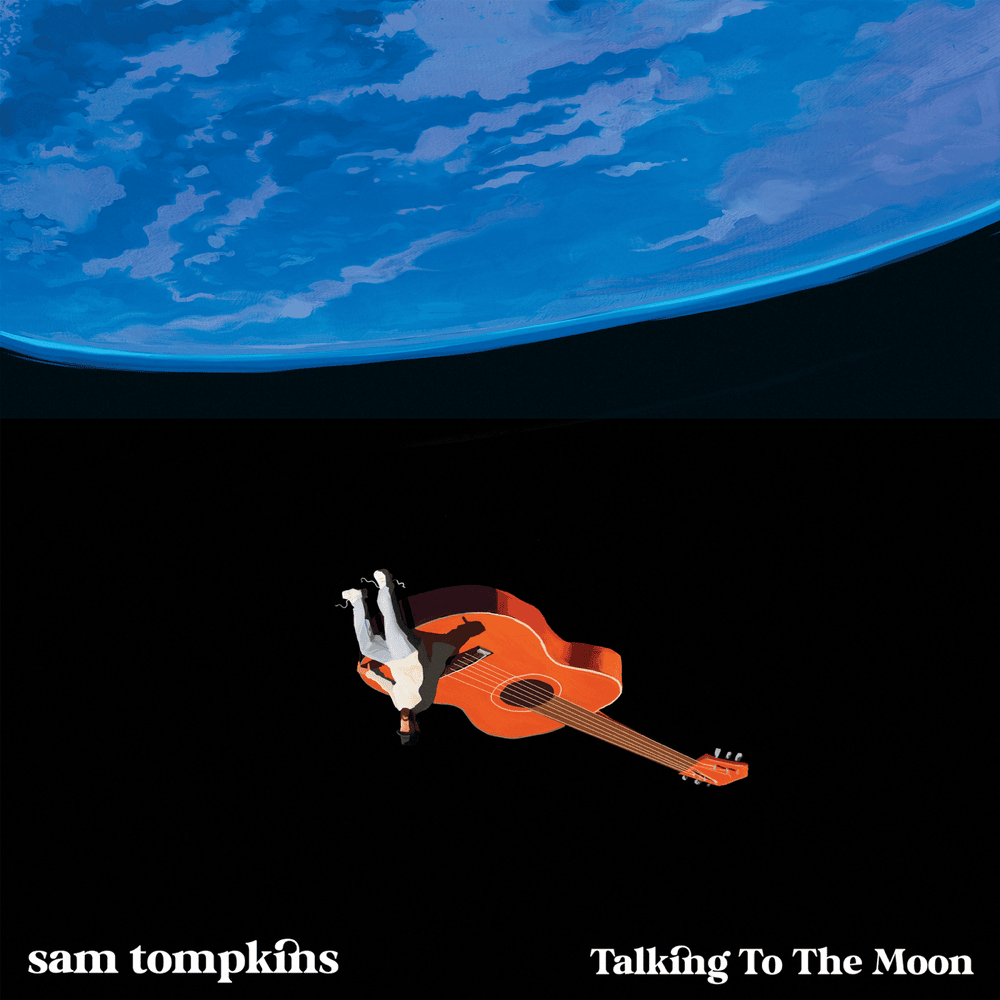 Album cover art for "talking to the moon" by Sam Tompkins
