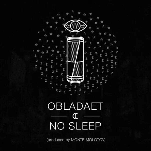 Album cover art for "NO SLEEP" by OBLADAET