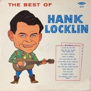 Album cover art for "Let Me Be The One" by Hank Locklin