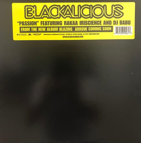 Album cover art for "Passion" by Blackalicious & Rakaa Iriscience & DJ Babu