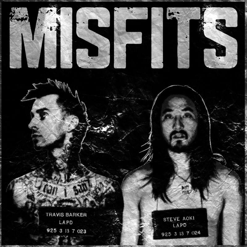 Album cover art for "Misfits" by Travis Barker & Steve Aoki