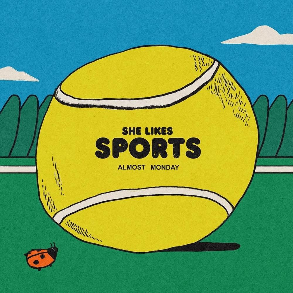 Album cover art for "she likes sports" by almost monday