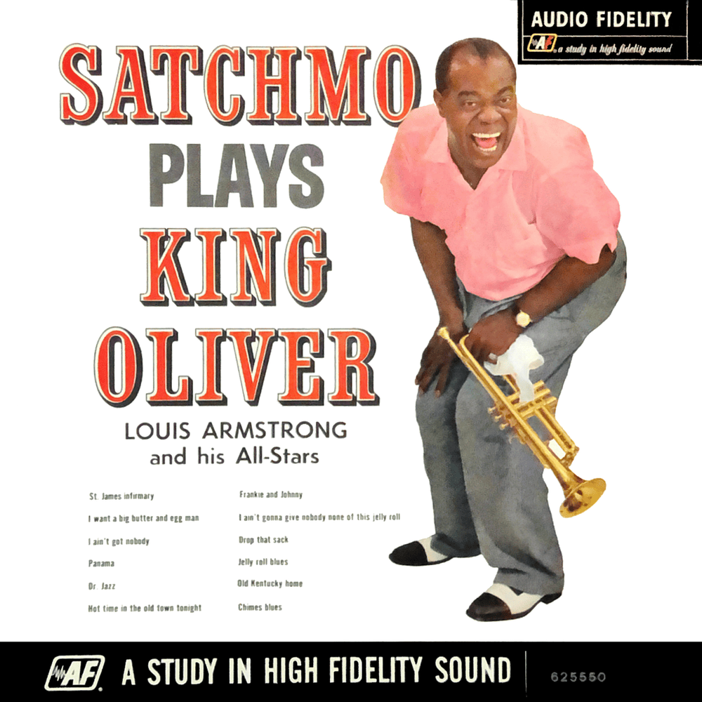 Album cover art for "Jelly Roll Blues" by Louis Armstrong
