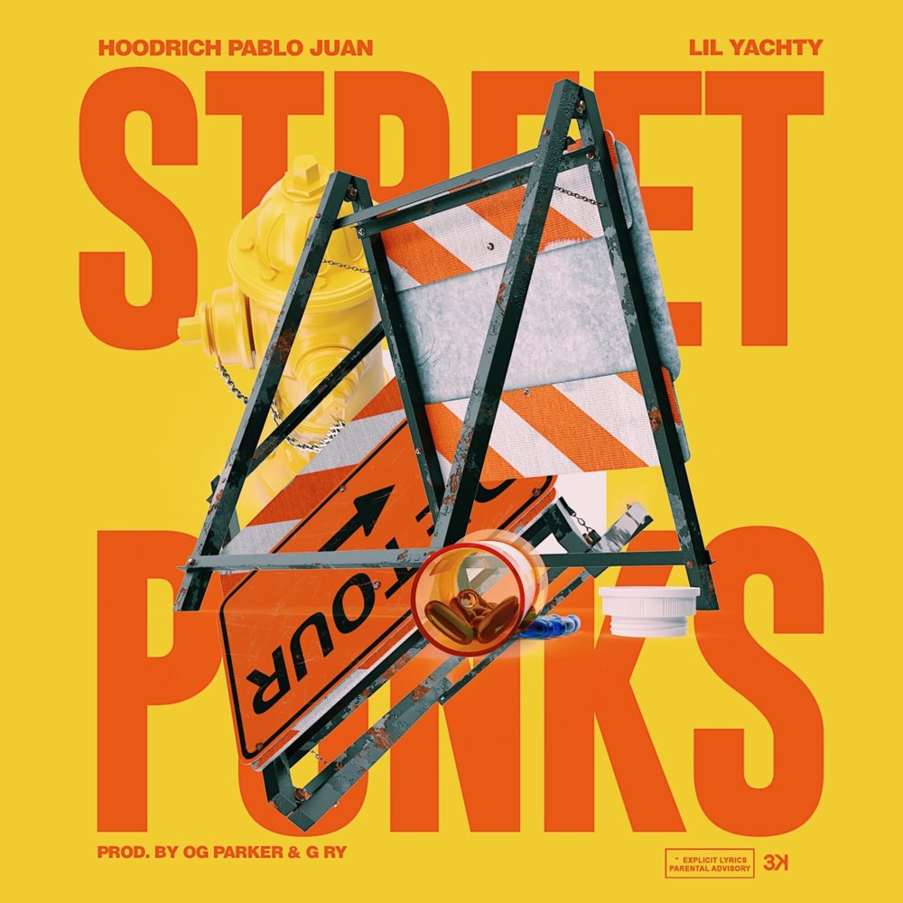 Album cover art for "Street Punk" by Hoodrich Pablo Juan & Lil Yachty
