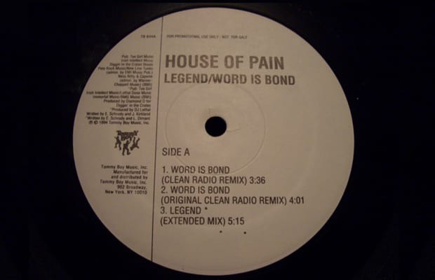 Album cover art for "Word is Bond (Remix)" by House of Pain & Diamond D