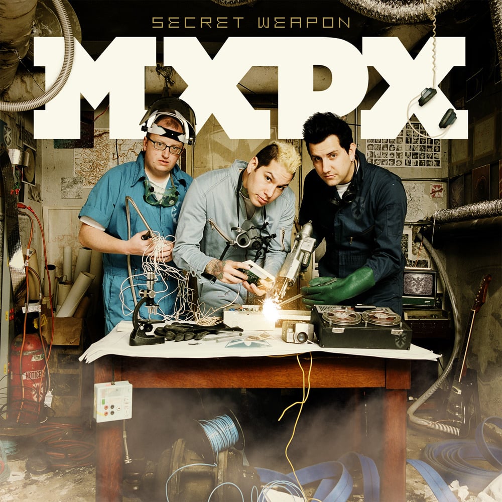 Album cover art for "Secret Weapon" by MxPx & Brian Baker