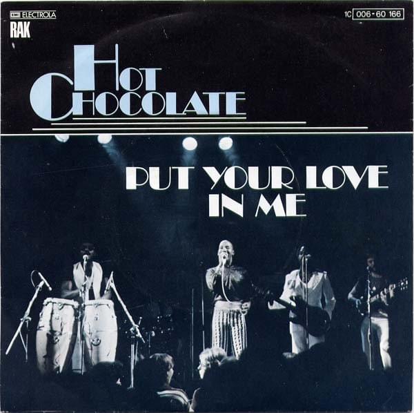 Album cover art for "Put Your Love in Me" by Hot Chocolate