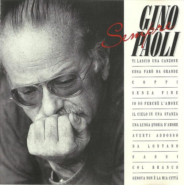 Album cover art for "Ti lascio una canzone" by Gino Paoli
