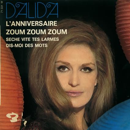 Album cover art for "Zoum zoum zoum" by Dalida