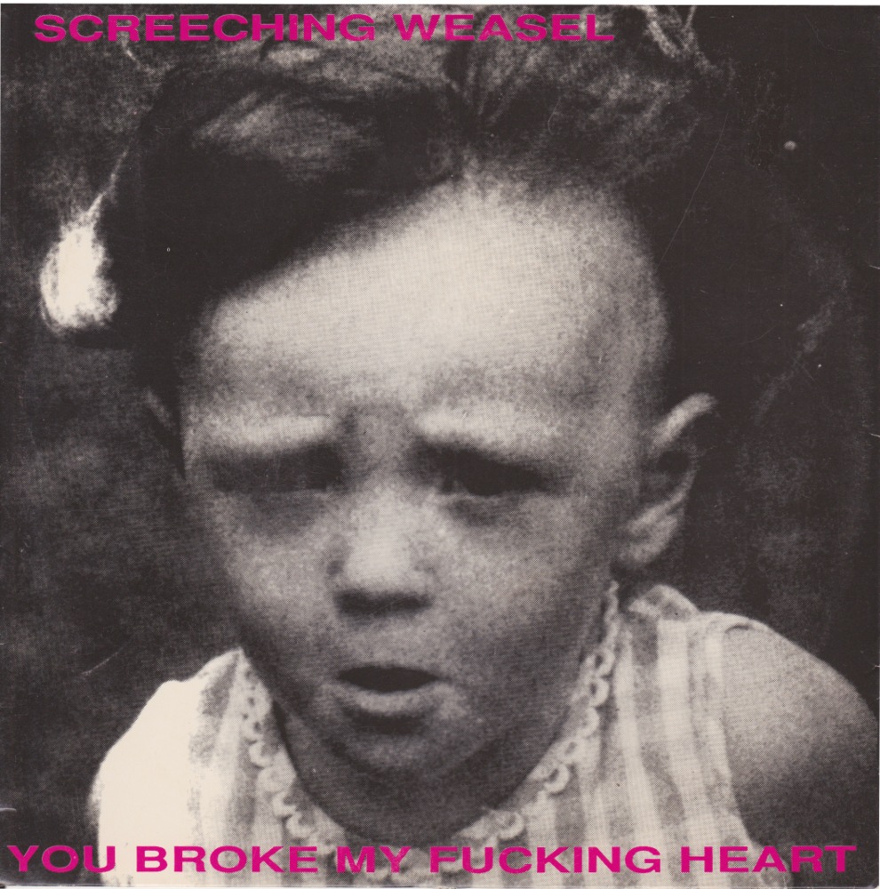 Album cover art for "Around On You" by Screeching Weasel