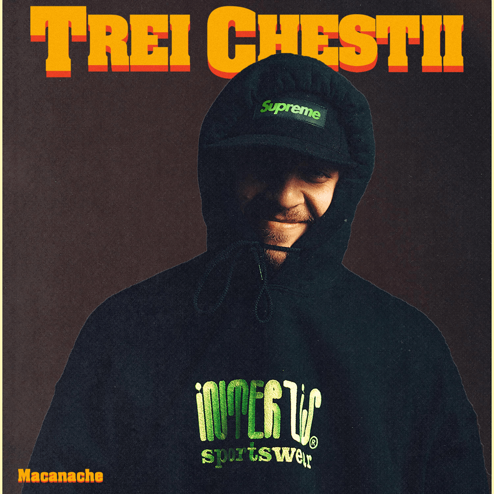 Album cover art for "Trei chestii" by Macanache