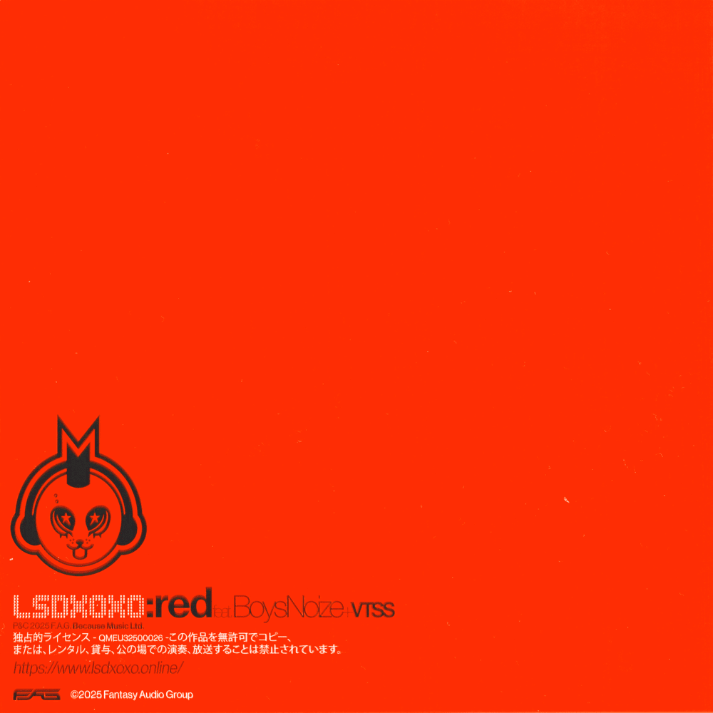 Album cover art for "RED" by LSDXOXO