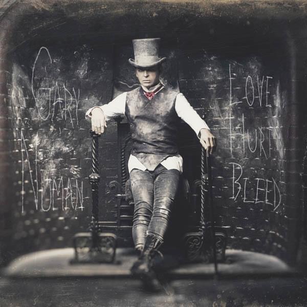 Album cover art for "Love Hurt Bleed" by Gary Numan