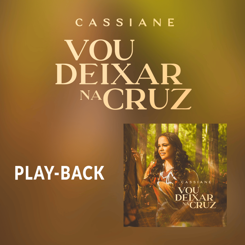 Album cover art for "Vou Deixar na Cruz (Playback)" by Cassiane