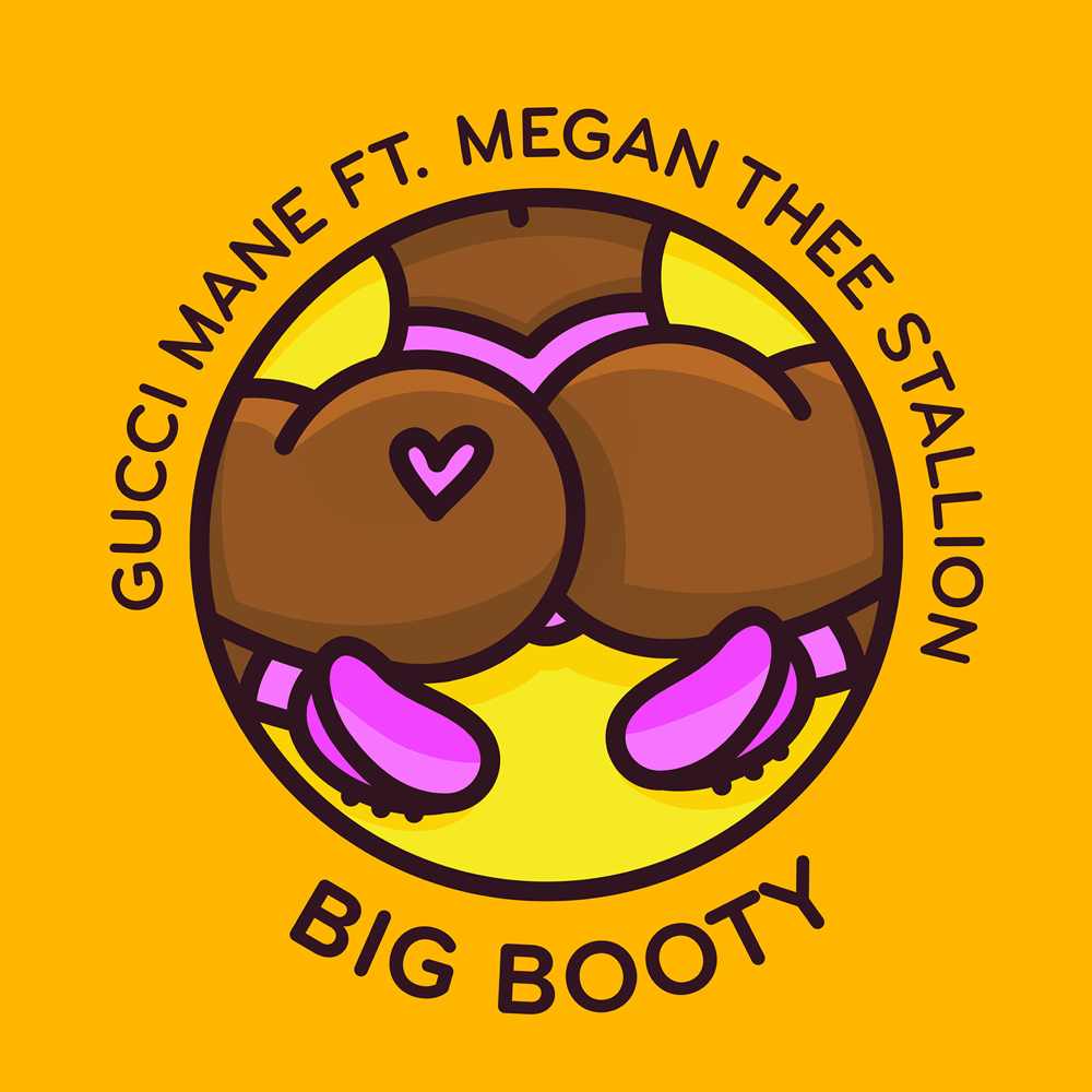 Album cover art for "Big Booty" by Gucci Mane & Megan Thee Stallion