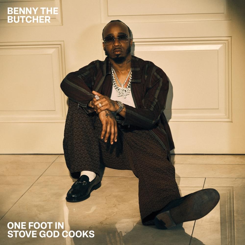 Album cover art for "One Foot In" by Benny the Butcher