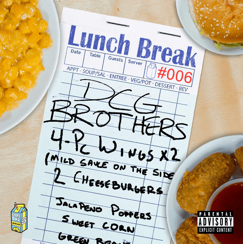 Album cover art for "Lunch Break Freestyle" by DCG BROTHERS & DCG Msavv