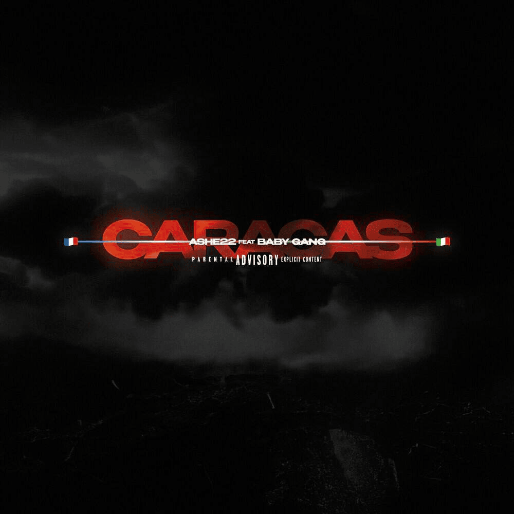 Album cover art for "CARACAS" by ASHE 22 & Baby Gang
