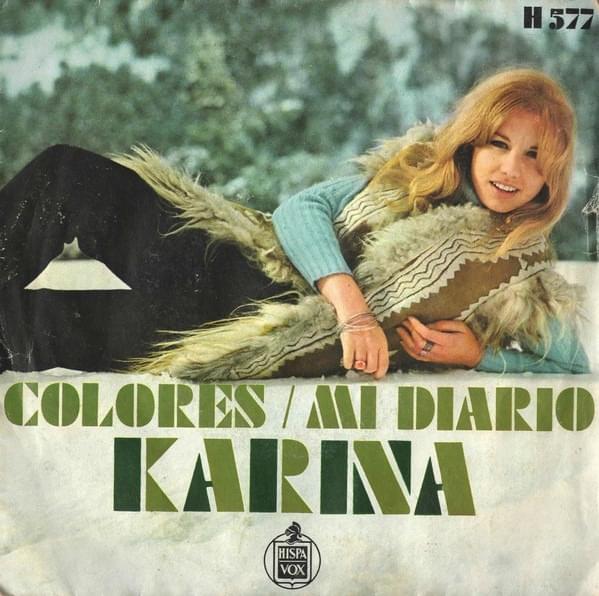 Album cover art for "Colores" by Karina (ESP)
