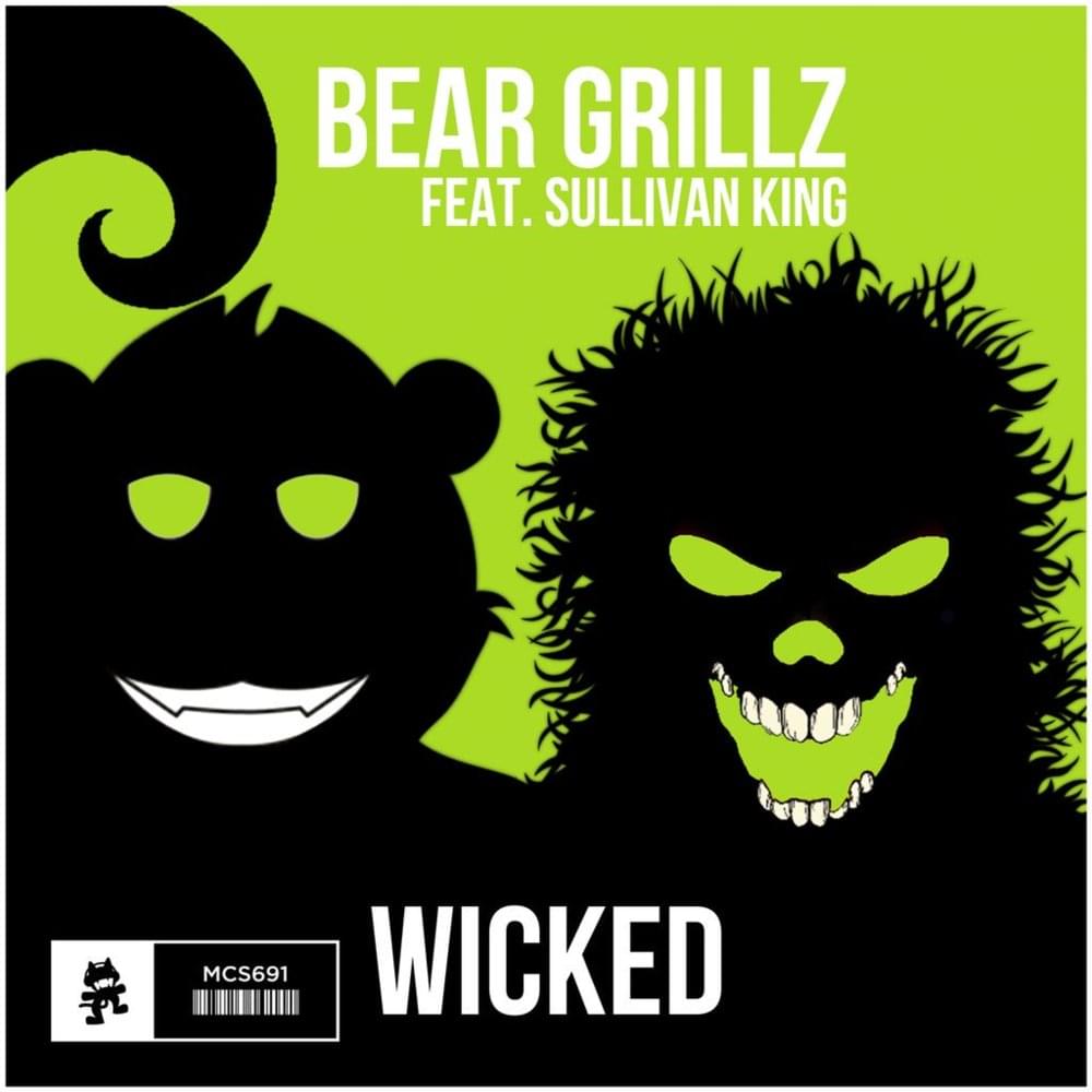 Album cover art for "Wicked" by Bear Grillz & Sullivan King