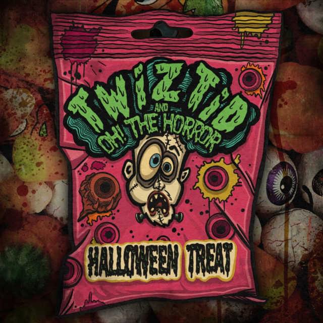Album cover art for "Halloween Treat" by Twiztid & Oh! The Horror