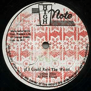 Album cover art for "If I Could Rule This World" by Alton Ellis