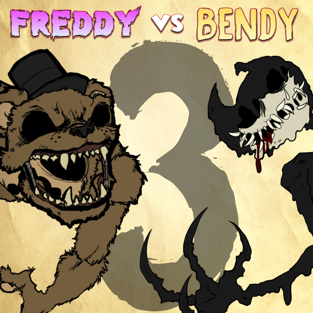 Album cover art for "Freddy Vs Bendy, Pt. 3 (I Hate You)" by Rockit Music & Ghostlike