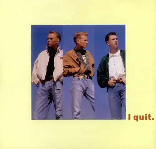 Album cover art for "I Quit" by BROS